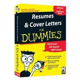 Resumes & Cover Letters for DUMMIES Software with BOOK 881362040114 
