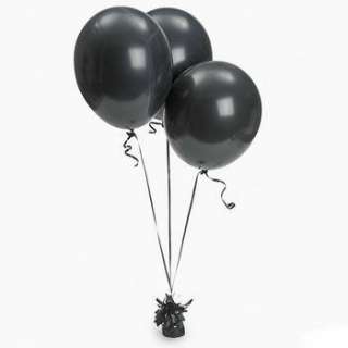   pink and 6 black balloons. Great for Pirate Girl theme parties