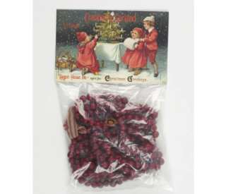 Ragon House Vintage Repro Holiday Cranberry Garland 9 Ft Long  