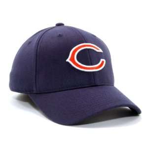  CHICAGO BEARS NFL SIDELINE FLEX FIT HAT CAP MIDNIGHT NAVY 