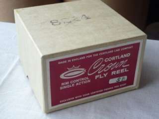 Vintage CORTLAND CROWN FLY REEL **IN BOX NEVER USED**  