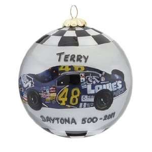    Personalized NASCAR   Lowes Christmas Ornament