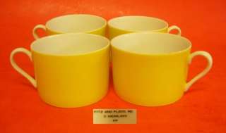 FITZ and FLOYD YELLOW COFFEE CUPS MUG TEA Vintage  
