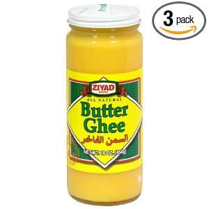 Ziyad Ghee (Clarified Butter Semna Baladi), 16 ounces (Pack of 3 