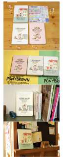 So Cute~ Undated Journal Weekly Planner Agenda_Pony Brown V.3_A 