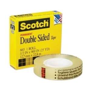  Scotch Double Sided Tape   Clear   MMM66512900 Office 