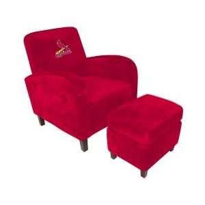  NFL St Louis Cardinals Den Chair with Ottoman   Imperial 