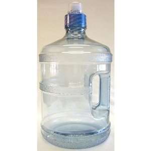 Reusable Blue Plastic Polycarbonate Water Bottle Jug 1.9 liter with 
