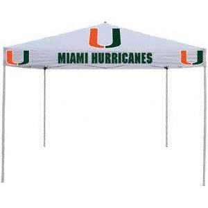    Miami Hurricanes White Tailgate Tent Canopy