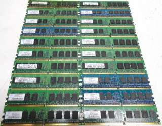 20x 512mb  PC 3200  400MHz  NON ECC  Desktop DDR2 Memory Modules 