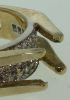 14k yellow gold semi mount .34 diamond ring engagement  