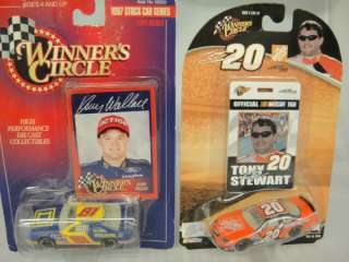 NASCAR Winners Circle 164 Die Cast Car & Card #20 #81  