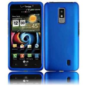 VMG Verizon LG Spectrum Hard Phone Case Cover   COOL METALLIC BLUE 