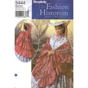   Southern Belle Mantle and Garden Hat Costume Pattern 