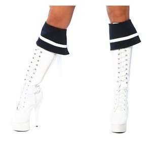  Costume Accessories Sailor Navy Blue Boot Cuffs Covers One 