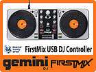 Gemini FirstMix USB DJ Controller w/ MixVibes Cross LE 