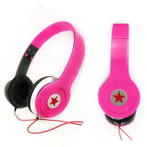   DJ Style Stereo Headphones for All iPOD &  Players    Pink  