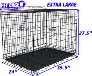 41.5 DOG CAGE CRATE CAT CARRIER PORTABLE KENNEL HOUSE (PET CAGE 4 XXL 