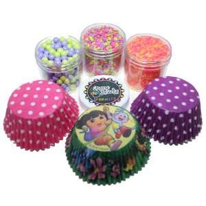   Explorer Cupcake Kit by Crispie Sweets   Sprinkles and Baking Cups Set