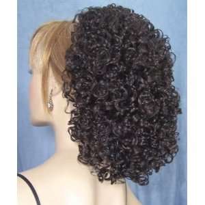  ERICA Curly Banana Clip Hairpiece Wig #4 DARK BROWN by 