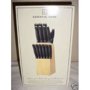   Essential Home 21 pc Pro Chef Cutlery and Block Set 
