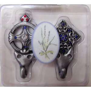     Coat   Metal Hooks Decorated with Glass Crystals
