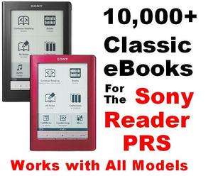 Sony Reader PRS ebooks Over 10,000+   