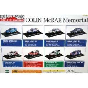  Colin McRae Memorial Diecast Car 1/64 Scale8 pc Set   CM 