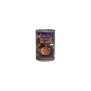Amys Refried Beans With Green Chilis (12x15.4 OZ)  