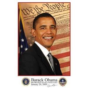 Barack Obama   Inauguration 2009 With Presidential Seals PREMIUM GRADE 