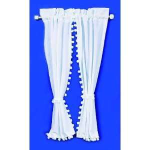   Miniature Country Curtains in White by Barbara OBrien Toys & Games