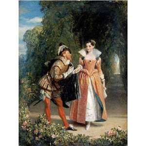  The Proposal by Charles Robert Leslie. Size 16.50 X 22.00 