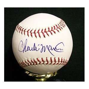  Charlie Manuel Autographed Baseball