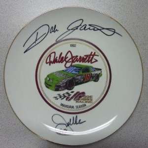 Dale Jarrett Signed Commemorative Plate PSA COA Auto   NASCAR Dinner 