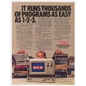  1985 Dom DeLuise NCR PC 4 Personal Computer Print Ad