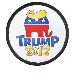 DONALD TRUMP for PRESIDENT Politics 2012 Hair 2.5 inch Sew on Black 