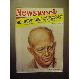 Dwight D. Eisenhower August 17, 1959 Newsweek Magazine Professionally 