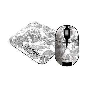  Ed Hardy ED HARDY WRLSS MOUSE + PAD 2N1VALUE PACK WHITE 