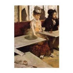   Print   Labsinthe   Artist Edgar Degas   Poster Size 18 X 22 inches