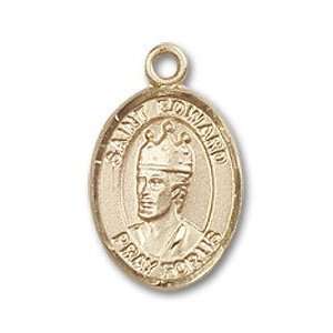  St. Edward the Confessor Small 14kt Gold Medal Jewelry