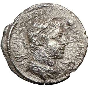 ELAGABALUS 222AD Silver Authentic Ancient Roman Coin Sacrificing 