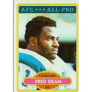  1980 Topps #392 Fred Dean   San Diego Chargers (Football 