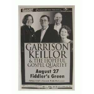 Garrison Keillor Handbill Poster Hopeful Gospel Quar