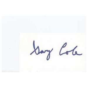 GARY COLE Signed Index Card In Person