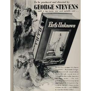  1939 Ad RKO Parts Unknown George Stevens Frances Keyes 