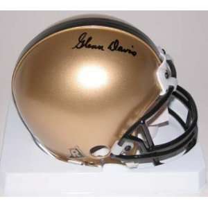 Glenn Davis Autographed/Hand Signed Army Mini Helmet
