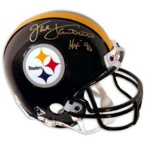 Jack Lambert Signed HOF Steelers Mini Helmet