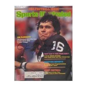 Jim Plunkett autographed Sports Illustrated Magazine (Raiders)