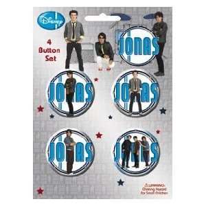 Jonas Brothers Official Disney Button Set Kevin, Joe, and Nick Jonas 