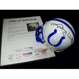 Johnny Unitas Autographed Baltimore Colts Mini Helmet   Autographed 